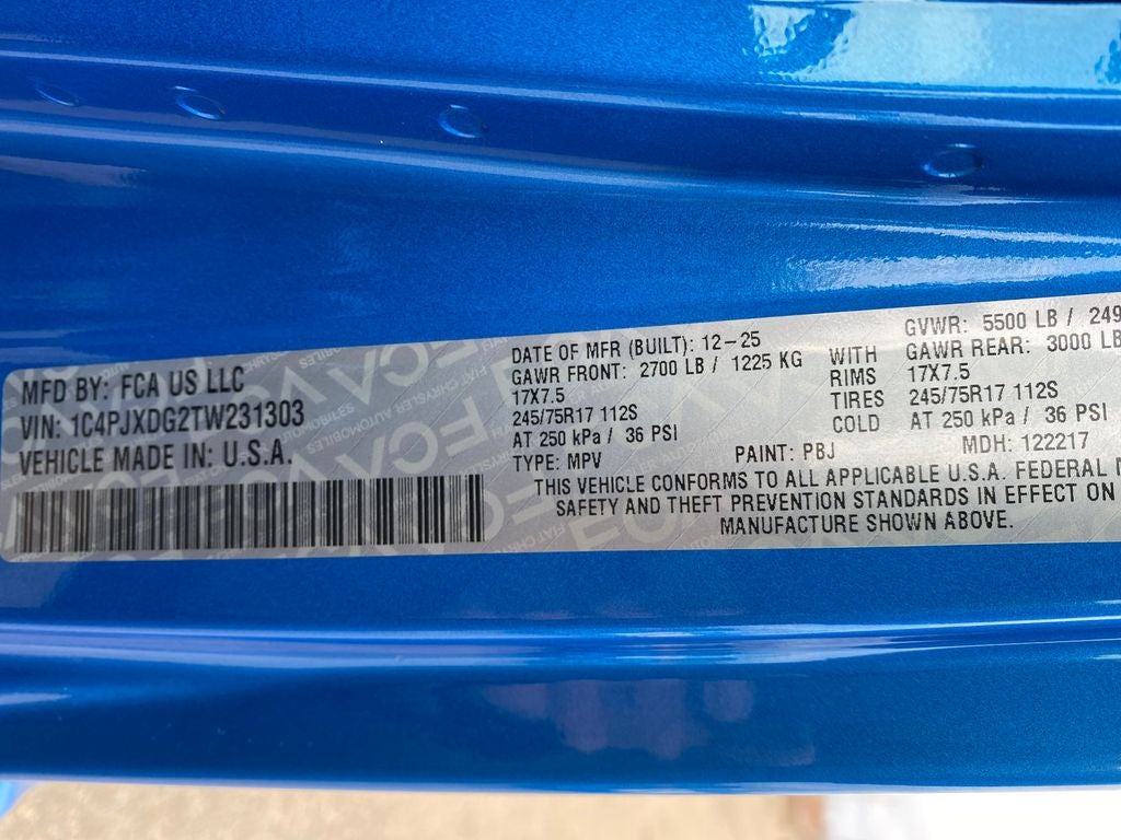 2026 Jeep Wrangler WRANGLER 4-DOOR SPORT S