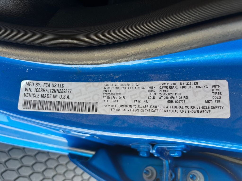 2022 RAM 1500 Laramie Crew Cab 4x4 5'7' Box