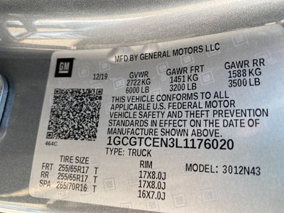 2020 Chevrolet Colorado 4WD Crew Cab Short Box LT