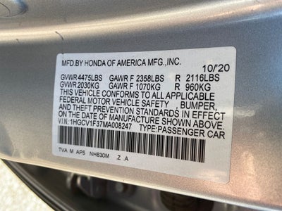 2021 Honda Accord Sport