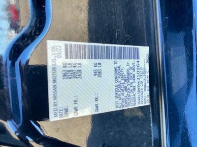 2022 Nissan Altima SV FWD