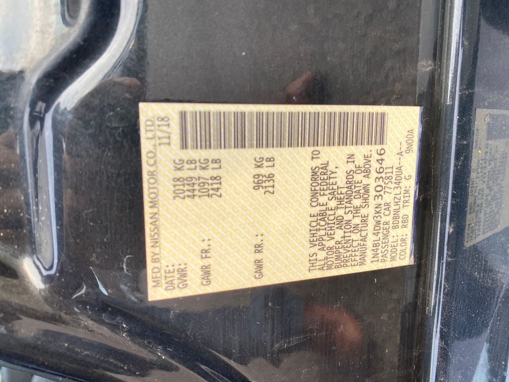 2019 Nissan Altima 2.5 SV