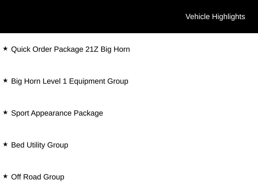 2026 RAM 1500 RAM 1500 BIG HORN CREW CAB 4X4 5'7' BOX
