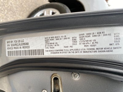 2020 RAM 2500 Tradesman Crew Cab 4X4 6'4' Box