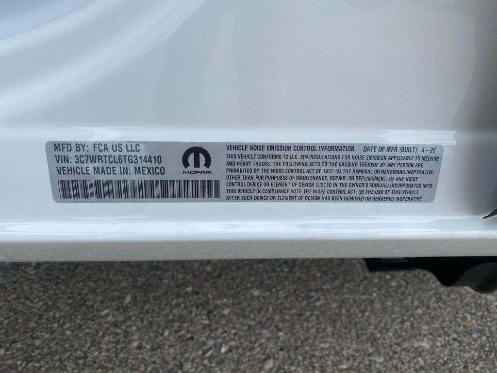 2026 RAM Ram 3500 Chassis Cab RAM 3500 TRADESMAN CREW CAB CHASSIS 4X4 60' CA