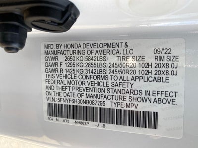 2022 Honda Pilot AWD Sport