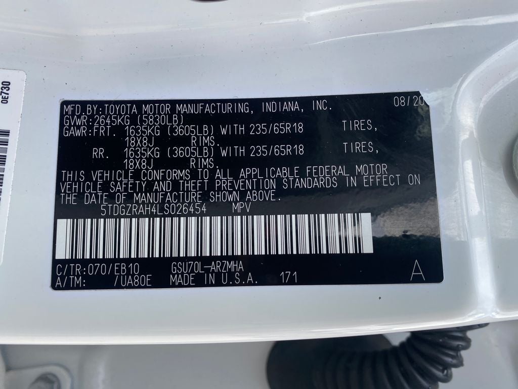 2020 Toyota Highlander XLE