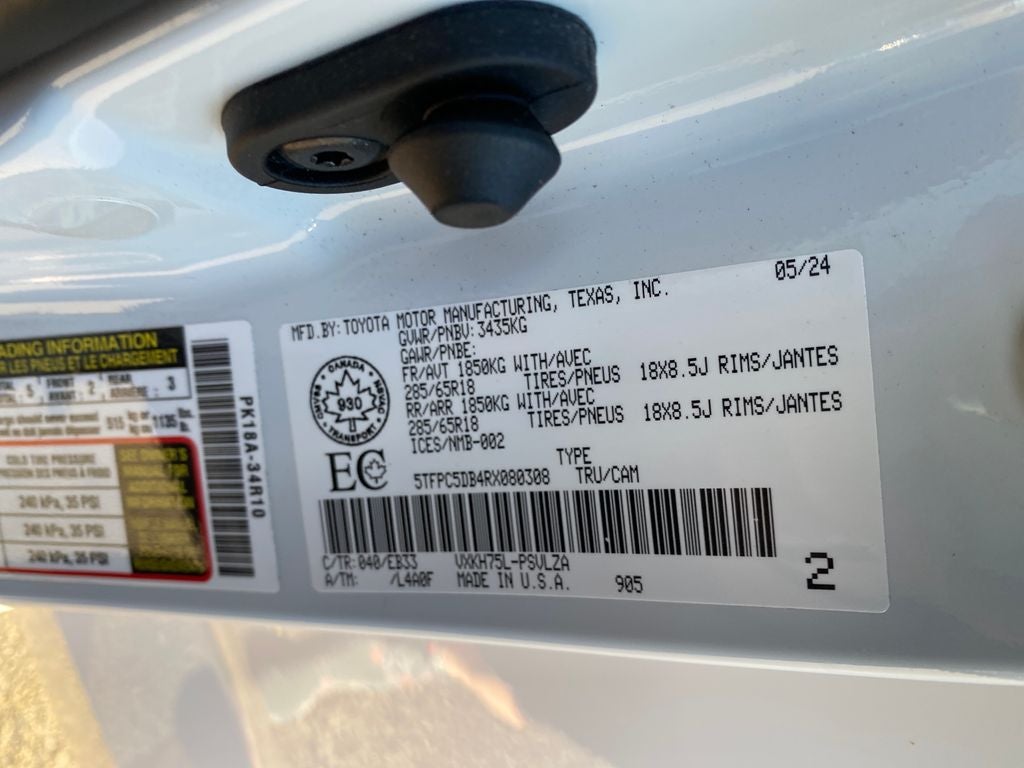 2024 Toyota Tundra Hybrid TRD Pro 4WD