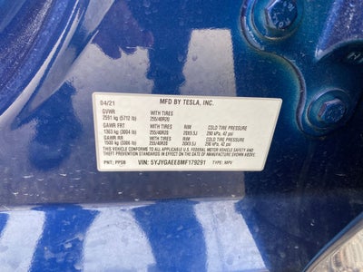 2021 Tesla Model Y Long Range Dual Motor All-Wheel Drive