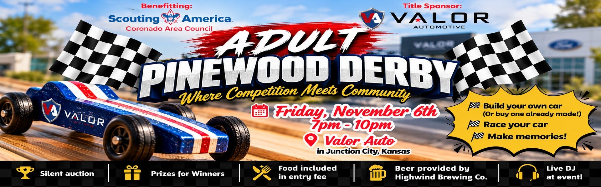 Adult Pinewood Derby