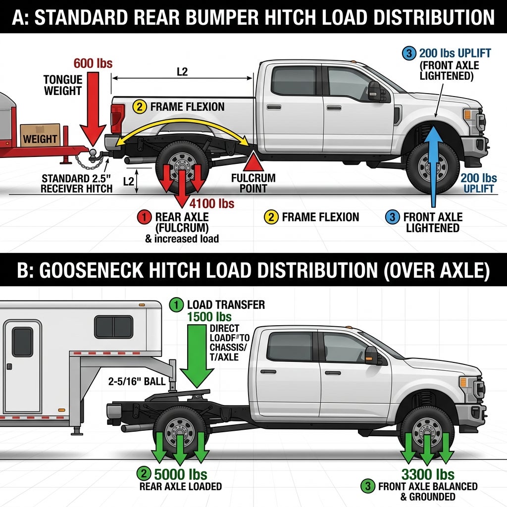 How Do Gooseneck Hitch Ratings Differ From Standard Receiver Hitches for Heavy Farm Loads?